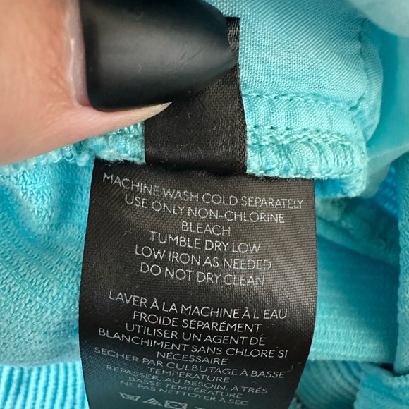 BDG High & Wide Corduroy Ankle Pants Turquoise Urban Outfitters Size 28 - Picture 10 of 15